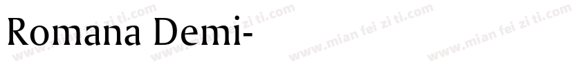 Romana Demi字体转换